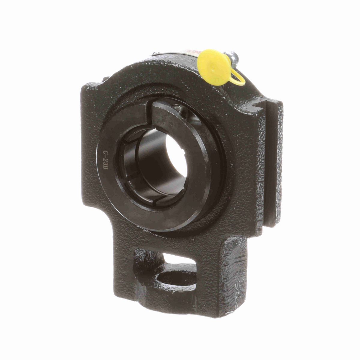 Sealmaster Mounted Cast Iron Wide Slot Take Up Ball Bearing - 52100 Bearing Steel, Black Oxided - Concentric Lock - ST-23T