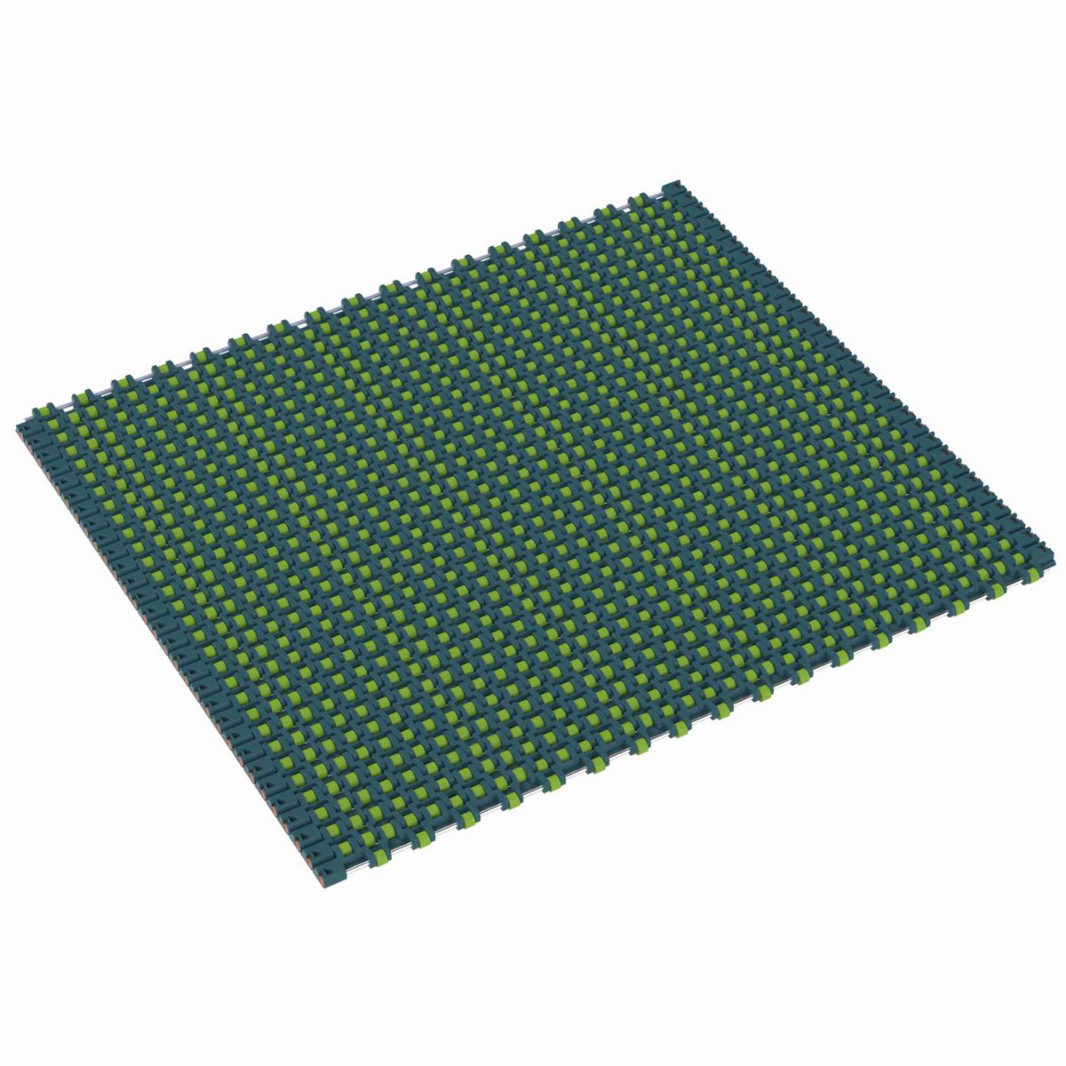 Rexnord 1533 Straight Running Low Backline Pressure, Material: Green Low Friction Acetal, Width: 425mm, Pitch: 15mm - 10822837