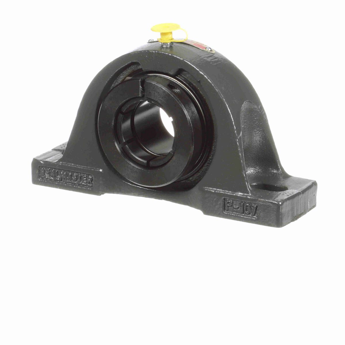 Sealmaster Mounted Cast Iron Two Bolt Pillow Block Ball Bearing - 52100 Bearing Steel, Black Oxided - Concentric Lock - NP-24T