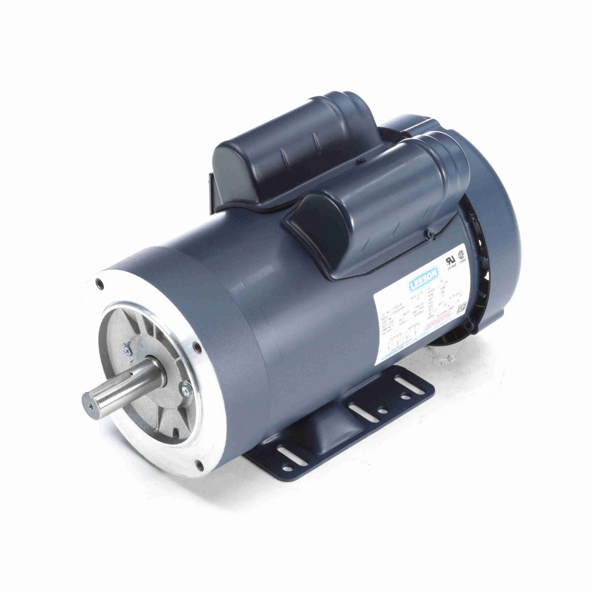 LEESON General Purpose Motor, 3 HP, 1 Ph, 60 Hz, 230 V, 3600 RPM, 145TC Frame, TEFC - 121825.00