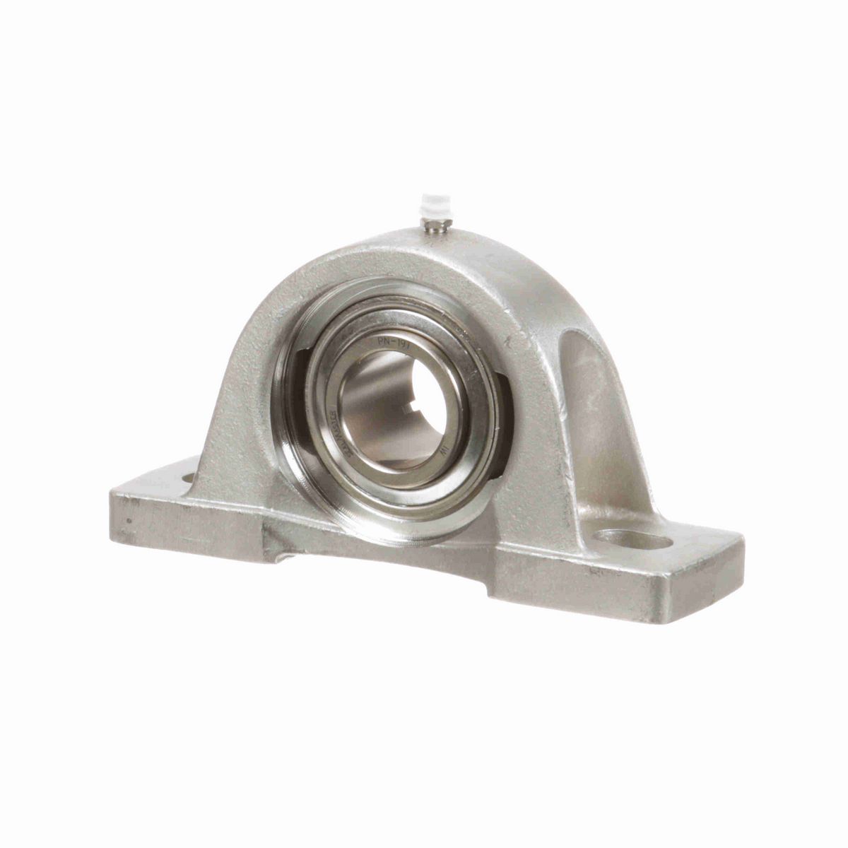 Sealmaster Mounted Stainless Steel Two Bolt Pillow Block Ball Bearing - 52100 Bearing Steel, Phosphorus Nickel Coated - Concentric Lock - Corrosion Resistant - CRPS-PN19T