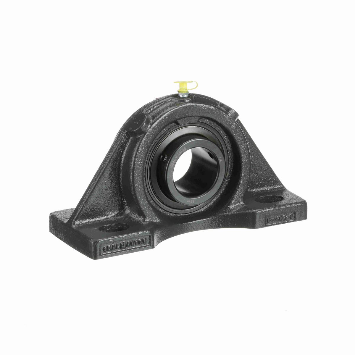 Sealmaster Mounted Cast Iron Four Bolt Pillow Block Ball Bearing - 52100 Bearing Steel, Black Oxided - Setscrew Lock - MFP-310