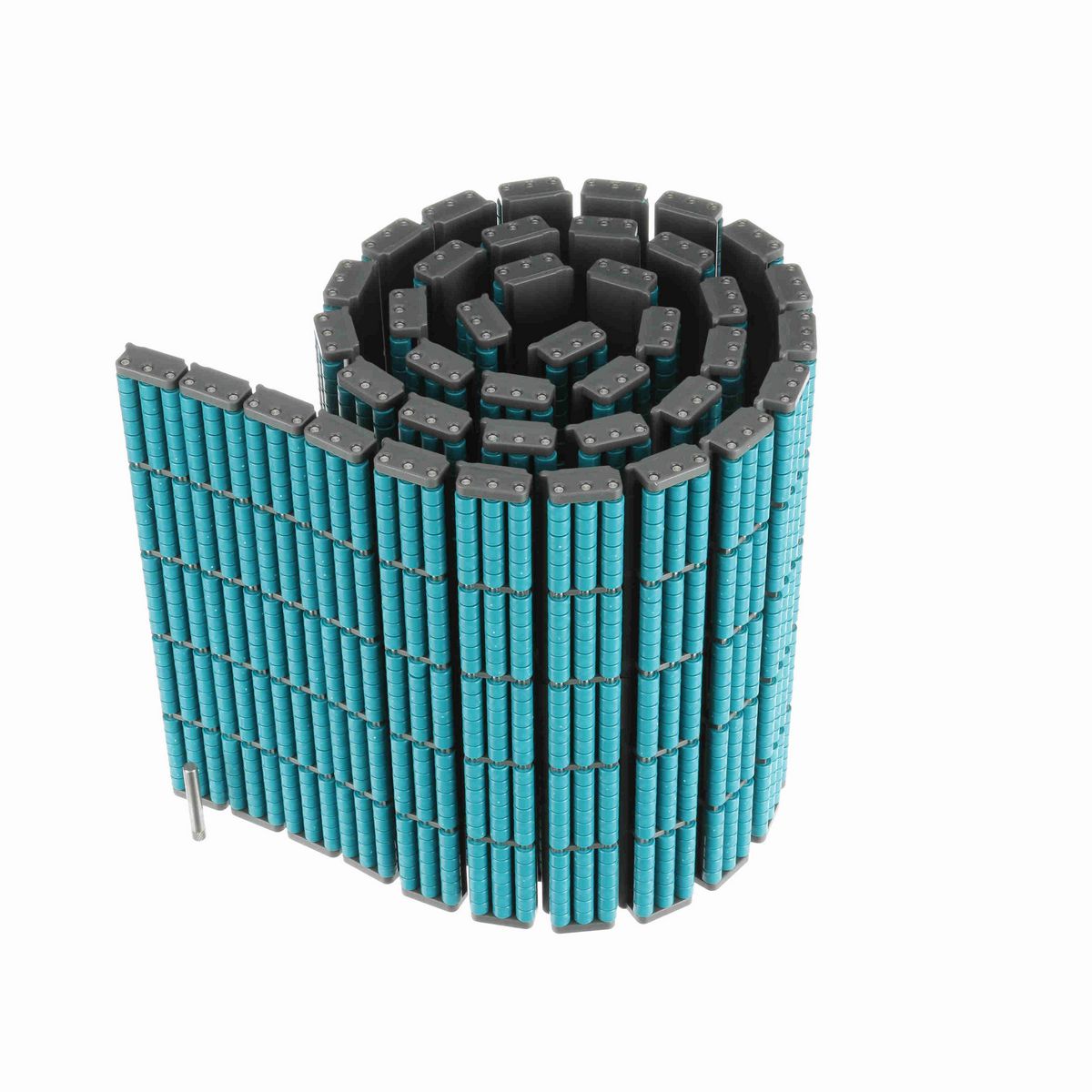 System Plast 8257LBP Straight Running Low Backline Pressure, Material: Gray Low Friction, Width: 12in, Pitch: 1.5in - LFG8257LBP-K1200