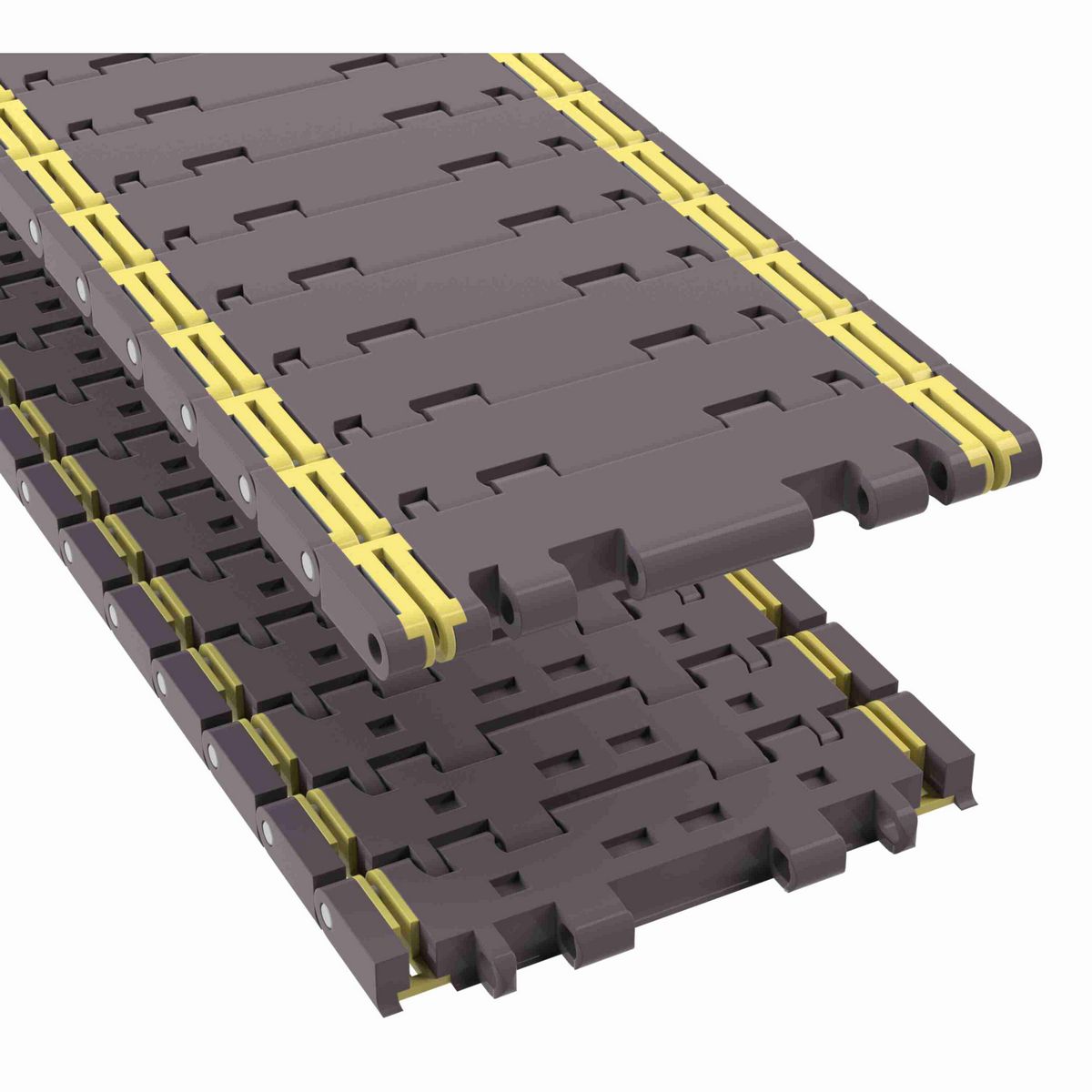 Rexnord 7956NT Side-flexing Flush Grid, Material: Brown High Performance, Width: 6in, Pitch: 1.25in - 81449941