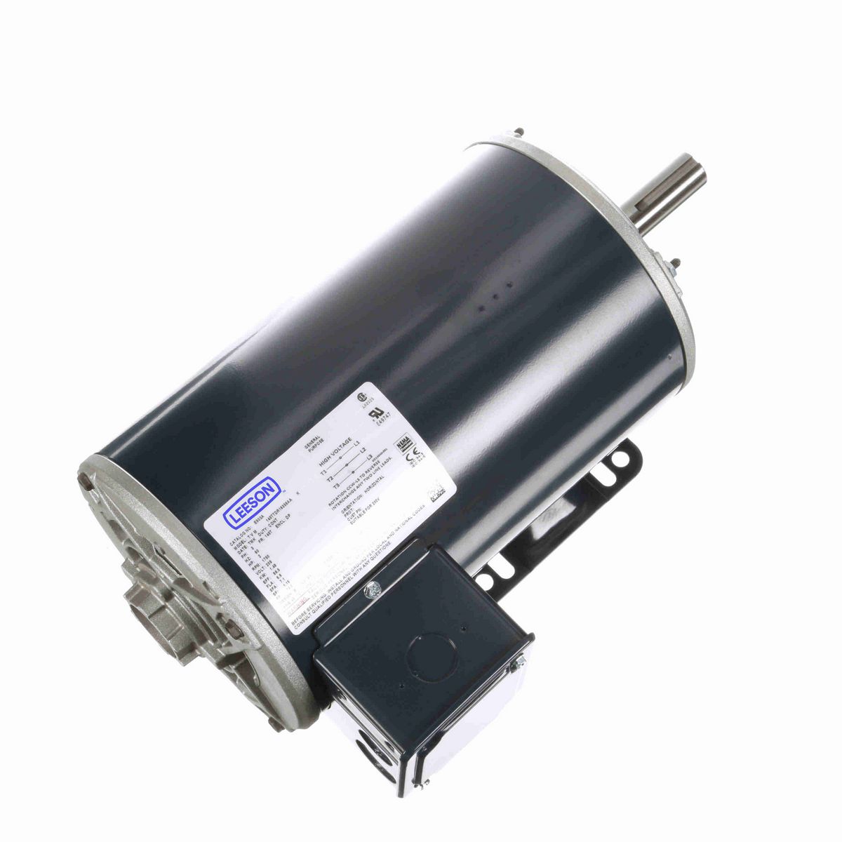 LEESON General Purpose Motor, 2 HP, 3 Ph, 60 Hz, 208 V, 1800 RPM, 145T Frame, DP - E903A