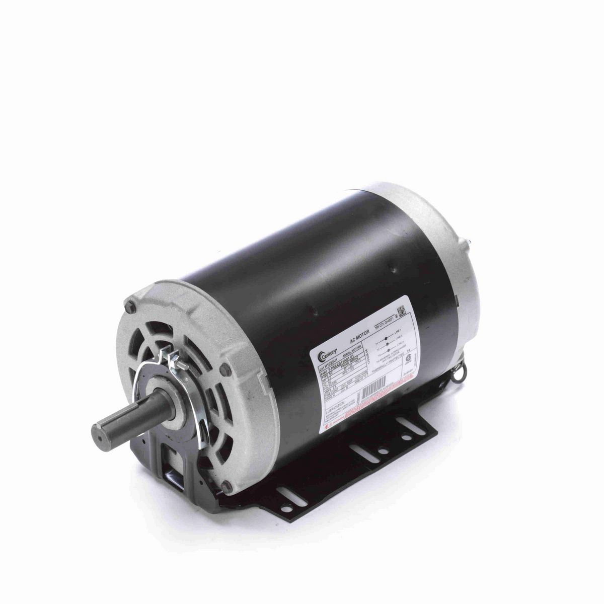 Century General Purpose Motor, 2.0 HP, 3 Ph, 60 Hz, 575 V, 1800 RPM, N56HZ Frame, ODP - H1022V1