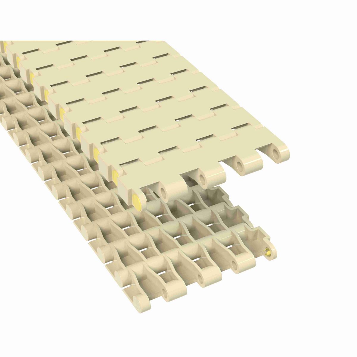 Rexnord 5935 Straight Running Solid Top, Material: Beige High Temperature, Width: 3in, Pitch: 0.75in - 10468046