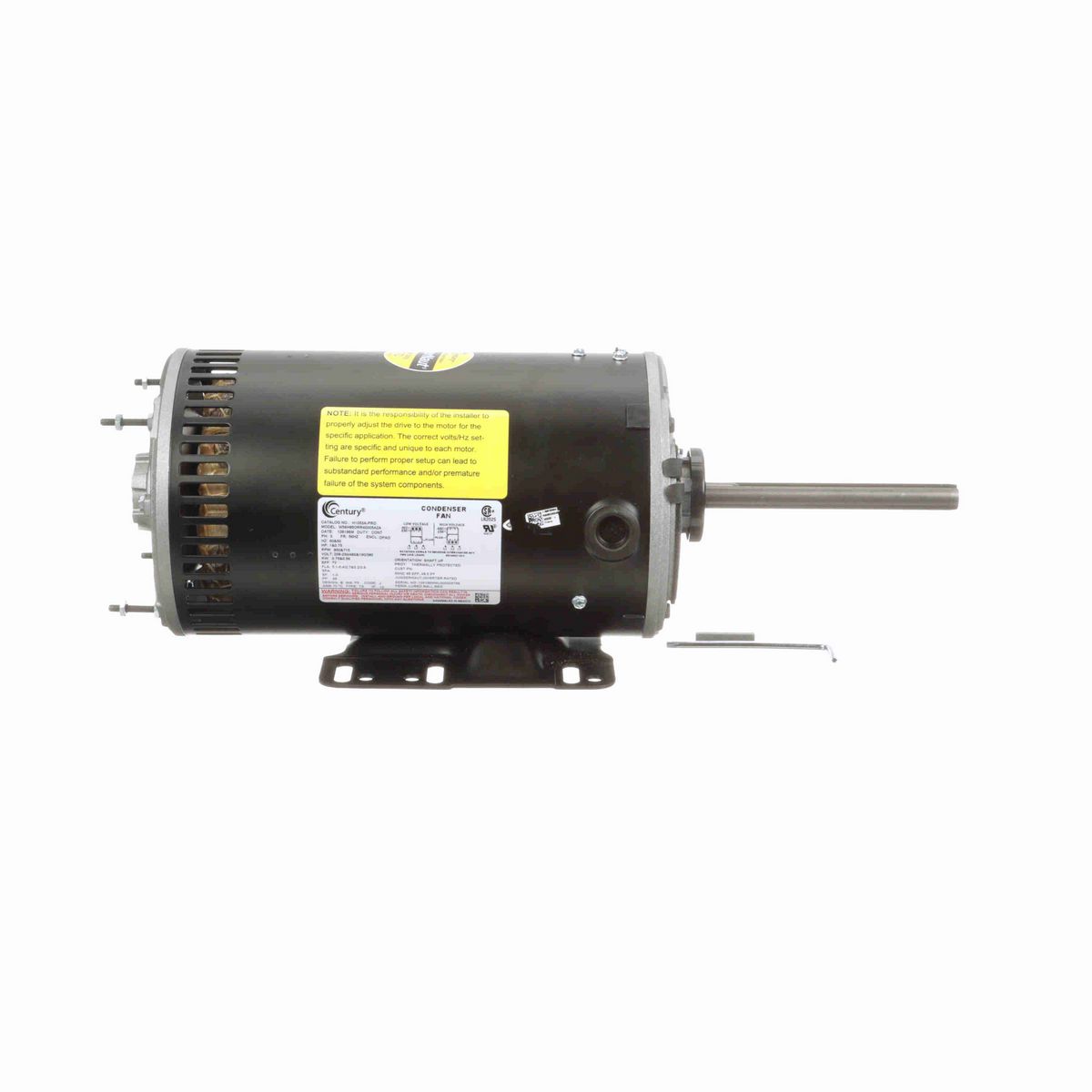 Century JuggerNaut® Pro Condenser Fan Motor, 1&0.75 HP, 3 Ph, 60/50 Hz, 230/460&190/380 V, 56HZ Frame, OPAO - H1053A-PRO