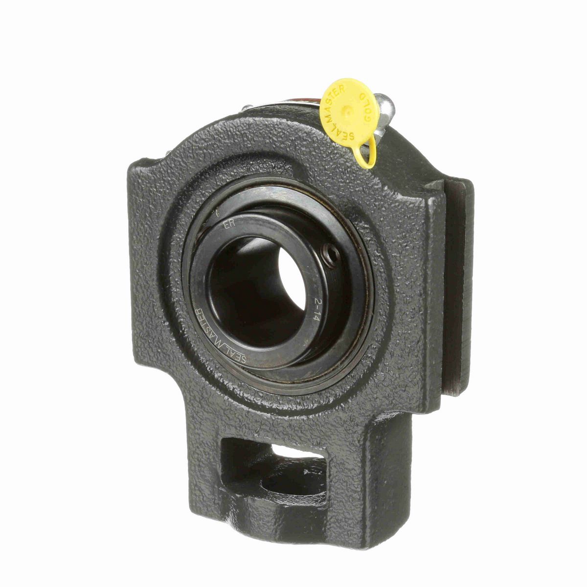Sealmaster Mounted Cast Iron Wide Slot Take Up Ball Bearing - 52100 Bearing Steel, Black Oxided - Setscrew Lock - MST-27