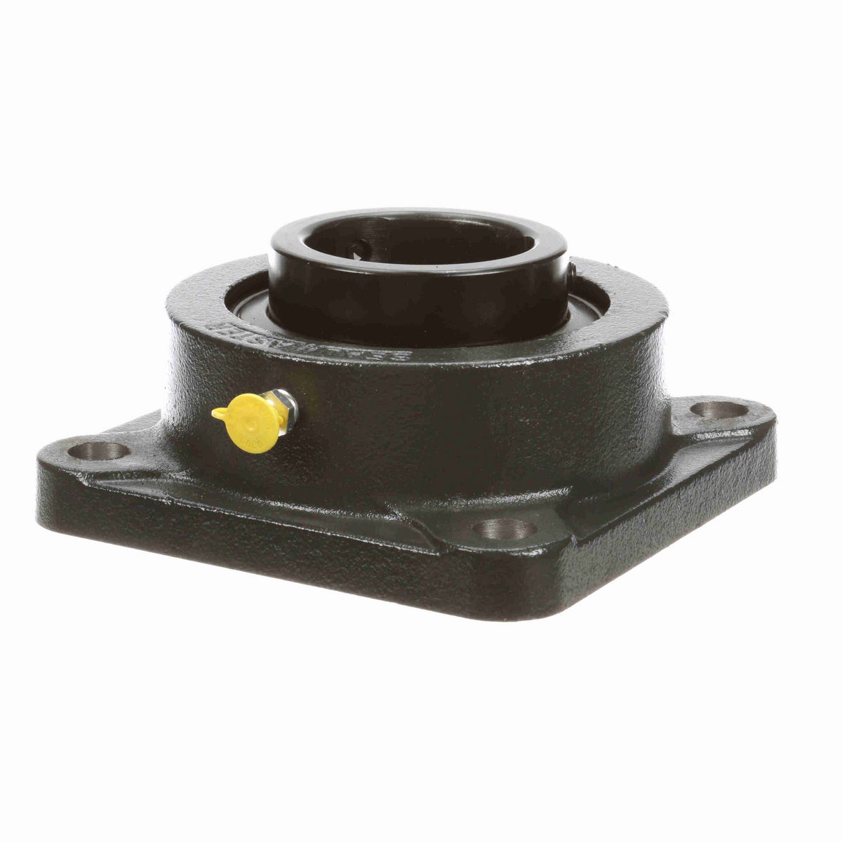 Sealmaster Mounted Cast Iron Four Bolt Flange Ball Bearing - 52100 Bearing Steel, Black Oxided - Setscrew Lock - MSF-315