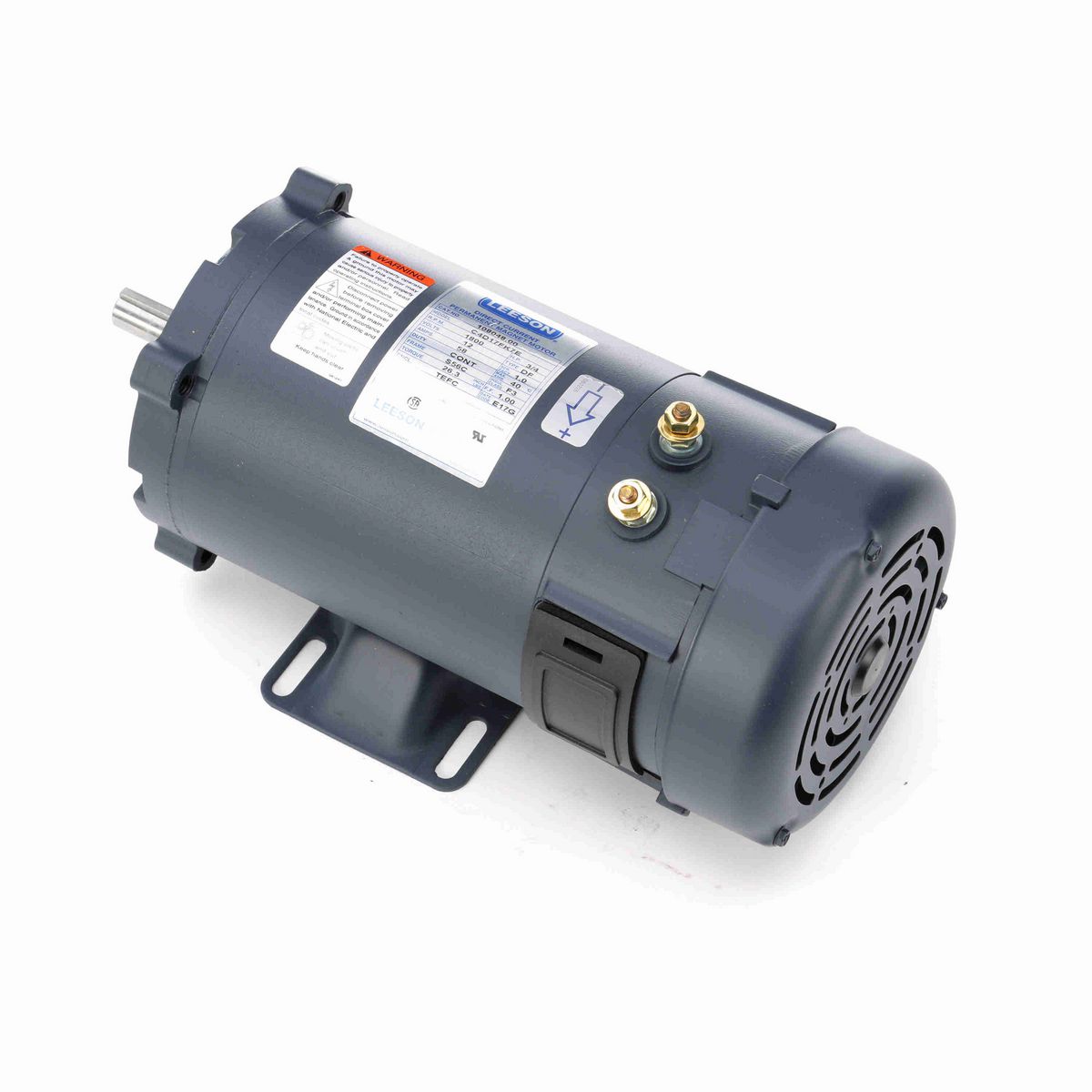 LEESON Low Voltage Motor, 0.75 HP, 12 V, 1800 RPM, S56C Frame, TEFC - 108048.00