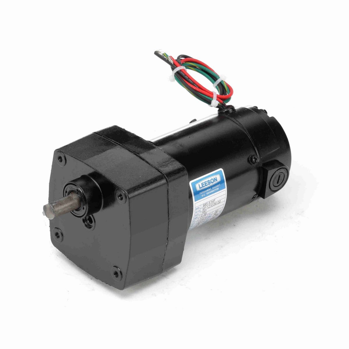 LEESON Parallel Shaft Gearmotor, 0.06 HP, 180 V, 60 RPM, 30 Frame, TENV - M1125036.00