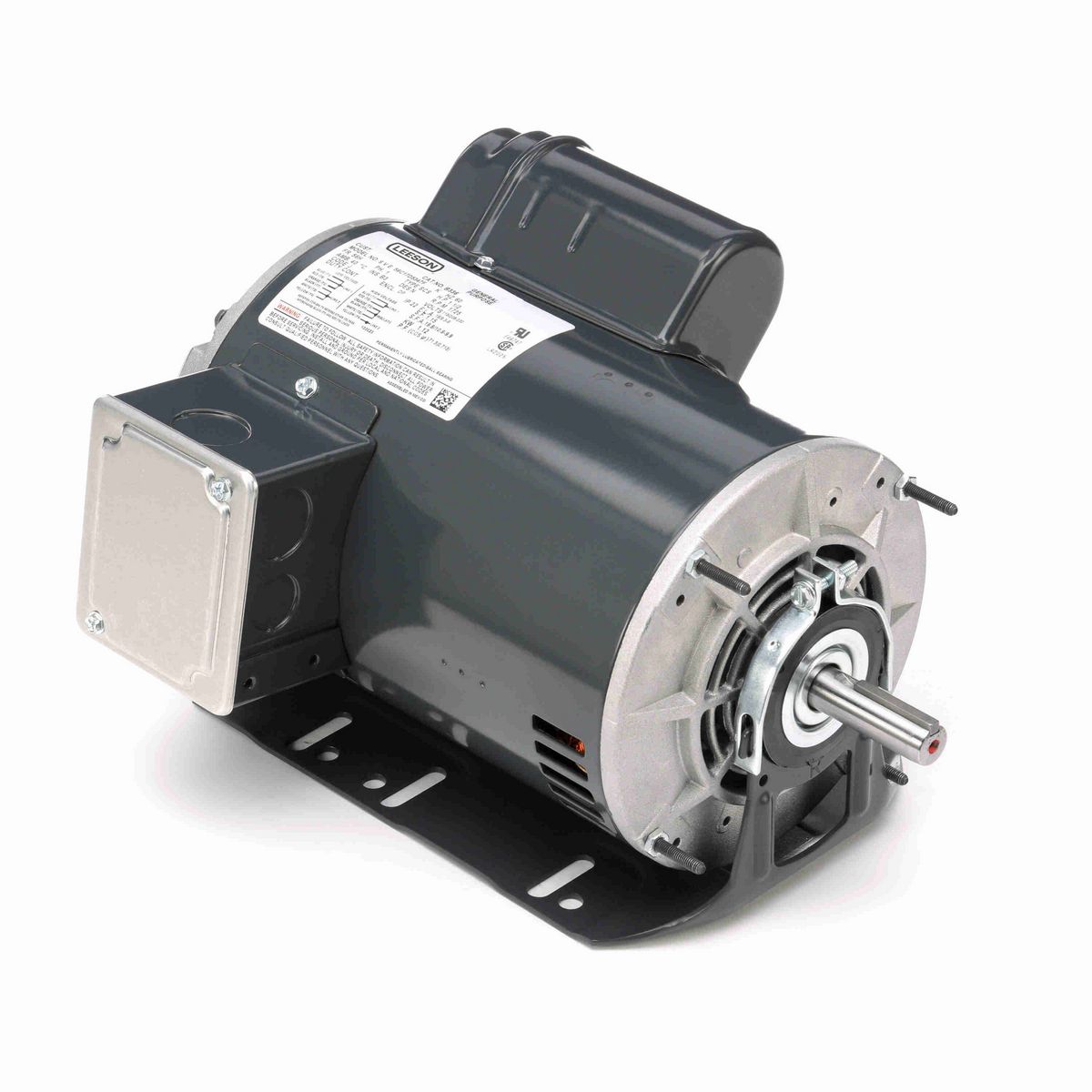 LEESON General Purpose Motor, 1.50 HP, 1 Ph, 60 Hz, 115/208-230 V, 1800 RPM, 56H Frame, DP - B336