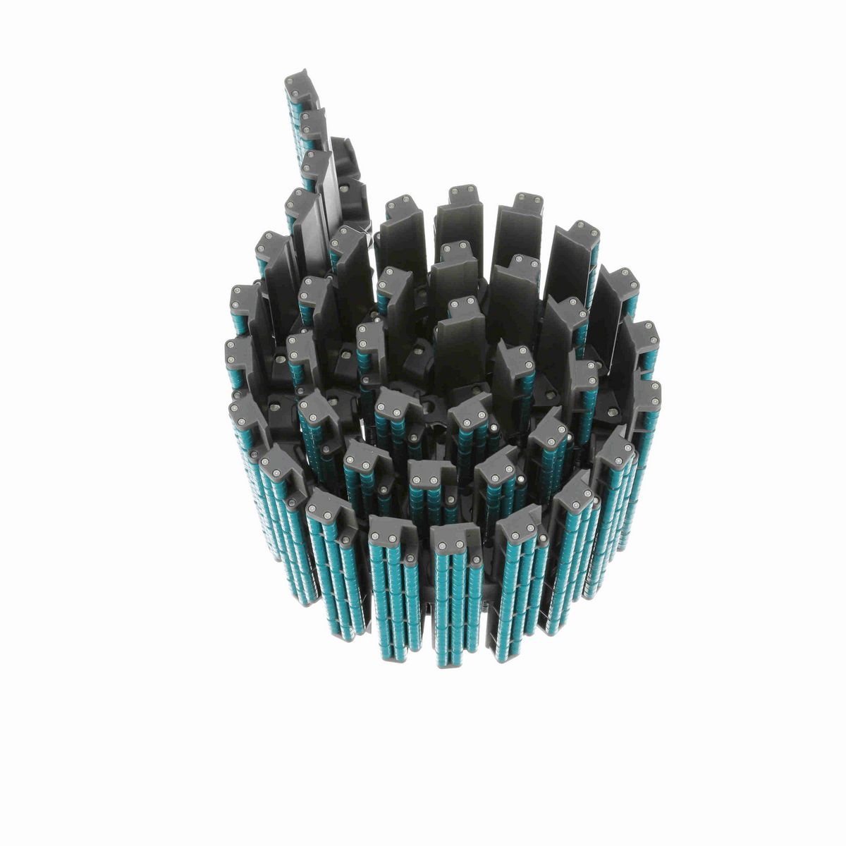 System Plast 882TAB LBP Side-flexing Low Backline Pressure, Material: Gray Low Friction, Width: 10in, Pitch: 1.5in - LFG882LBP-TAB-K1000