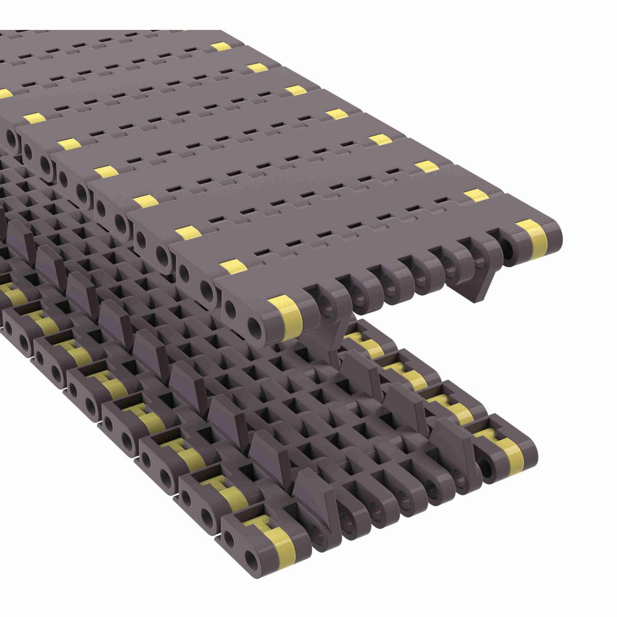 Rexnord 8505 Straight Running Solid Top, Material: Brown High Performance, Width: 3.25in, Pitch: 0.75in - 81416441