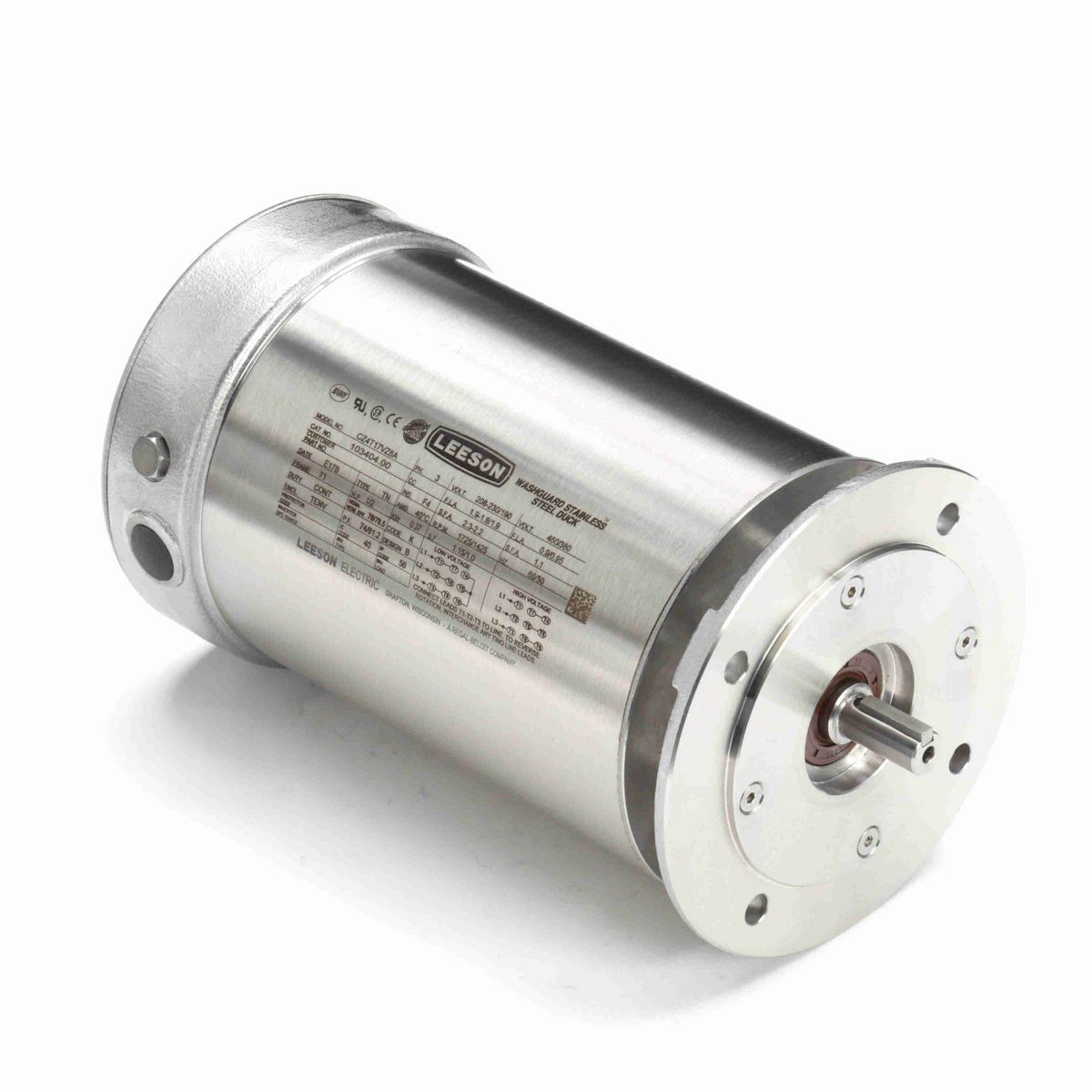 LEESON Premium Duck™ 0.50 HP General Purpose, 3 phase, 1800 RPM, 208-230/460 V, 71 Frame, TENV - 103404.00