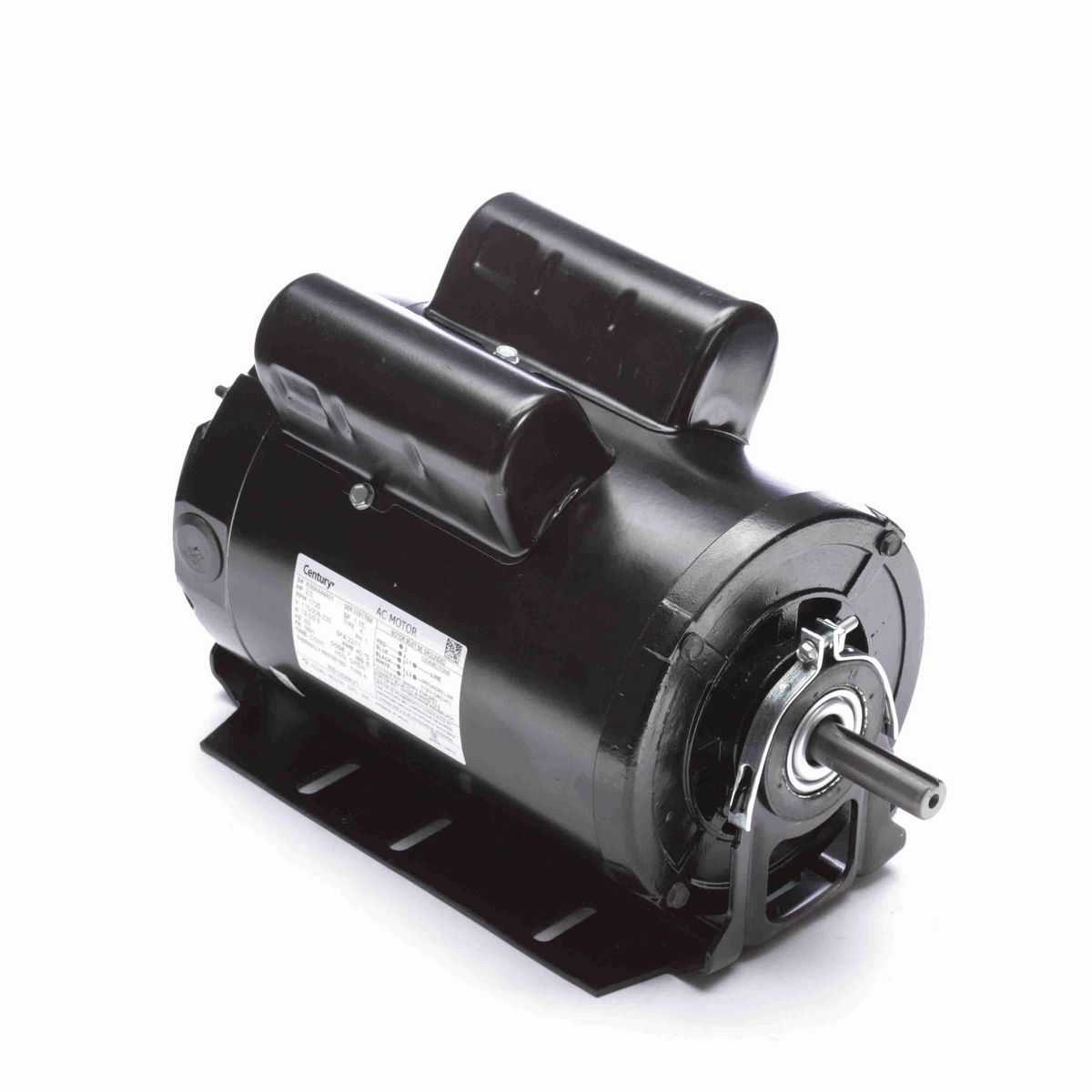 Century Fan and Blower Motor, 2.0 HP, 1 Ph, 60 Hz, 115/208-230 V, 1800 RPM, 56H Frame, OPEN - RB1204AV1