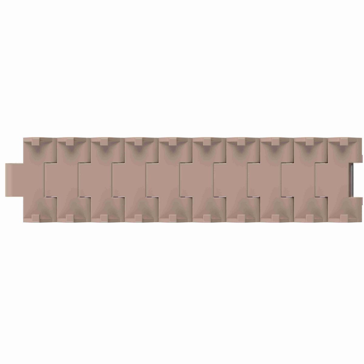 Rexnord 882TAB SideGrip™ Side-flexing, Material: Tan Low Friction, Width: 3.75in, Pitch: 1.5in - LF882-S/G