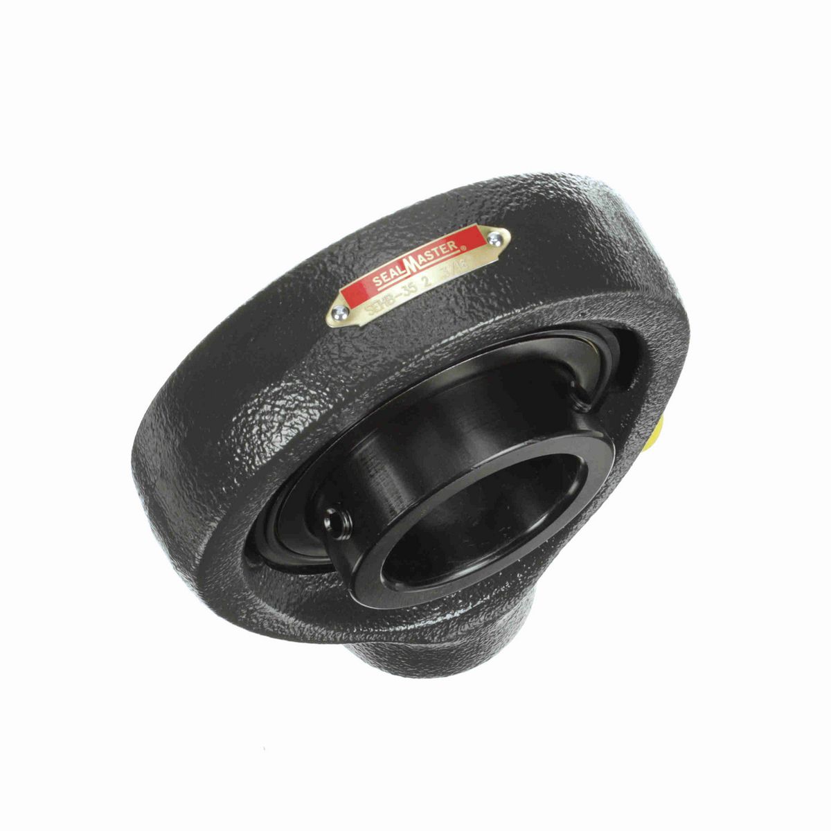 Sealmaster Mounted Cast Iron Hanger Unit Ball Bearing - 52100 Bearing Steel, Black Oxided - Setscrew Lock - SEHB-35
