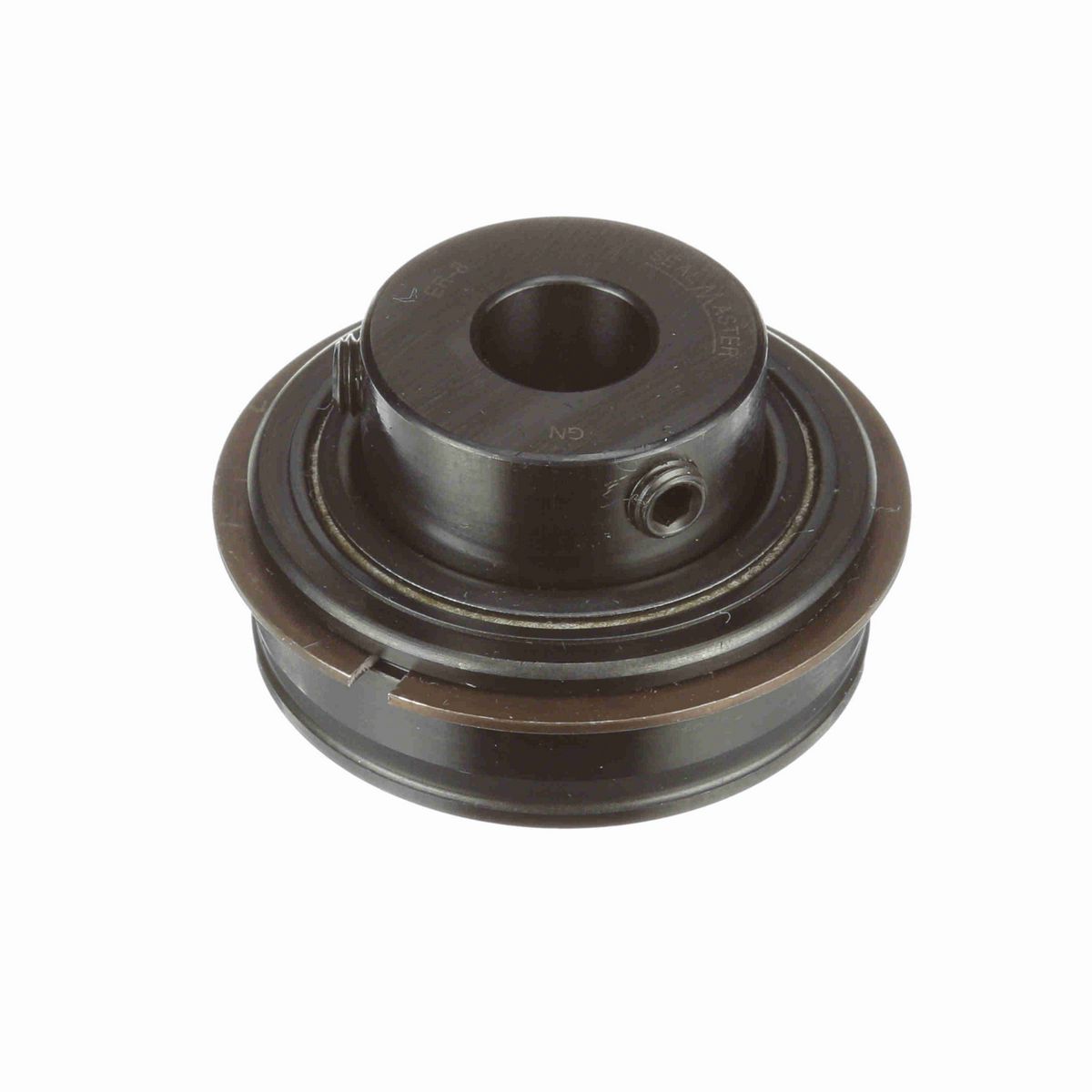 Sealmaster Mounted Insert Only Ball Bearing - 52100 Bearing Steel, Black Oxided - Setscrew Lock - ER-8