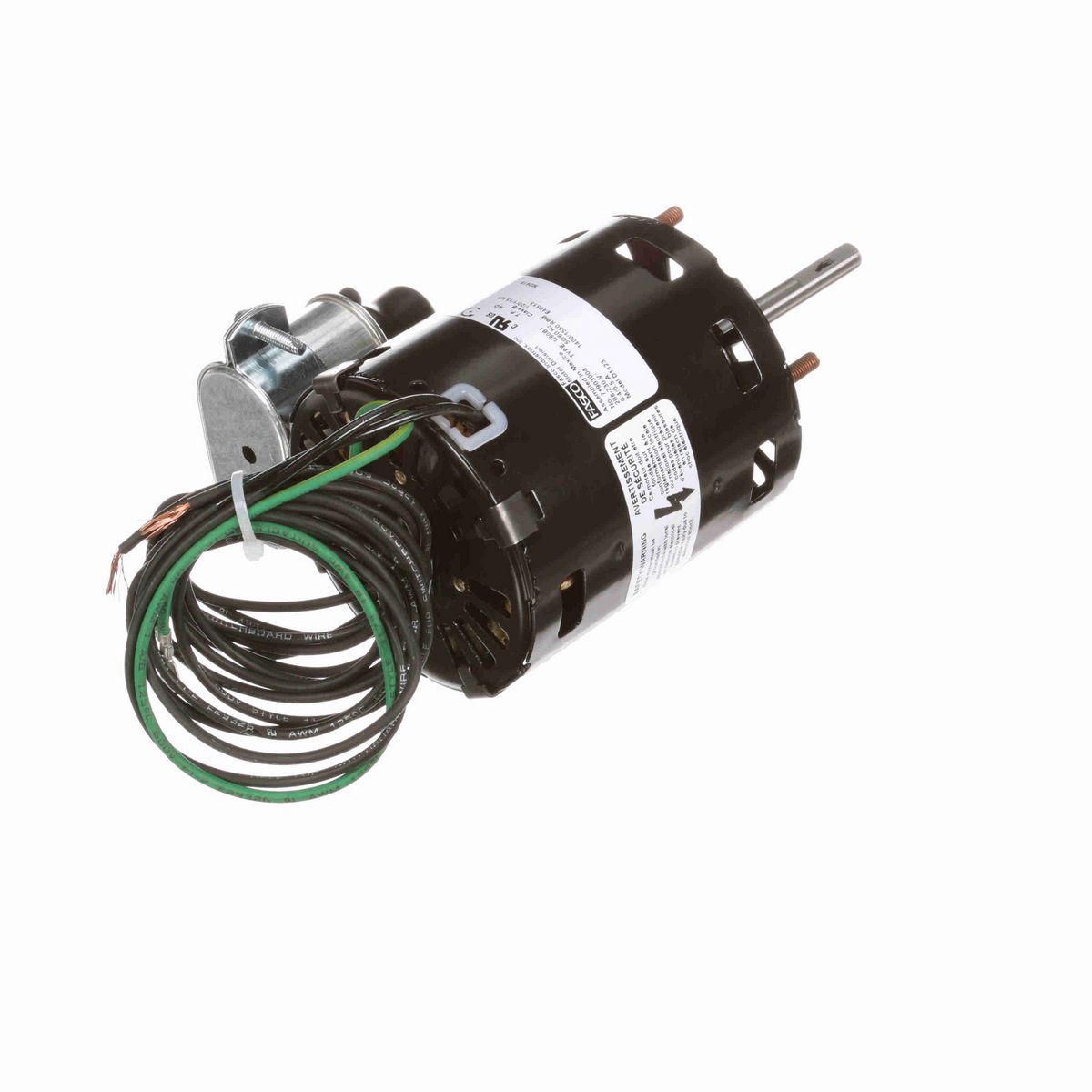 FASCO OEM Replacement Motor, 1/20-1/15 HP, 1 Ph, 50 Hz, 208-230 V, 1400/1550 RPM, 1 Speed, 3.3" Diameter, OAO - D1123