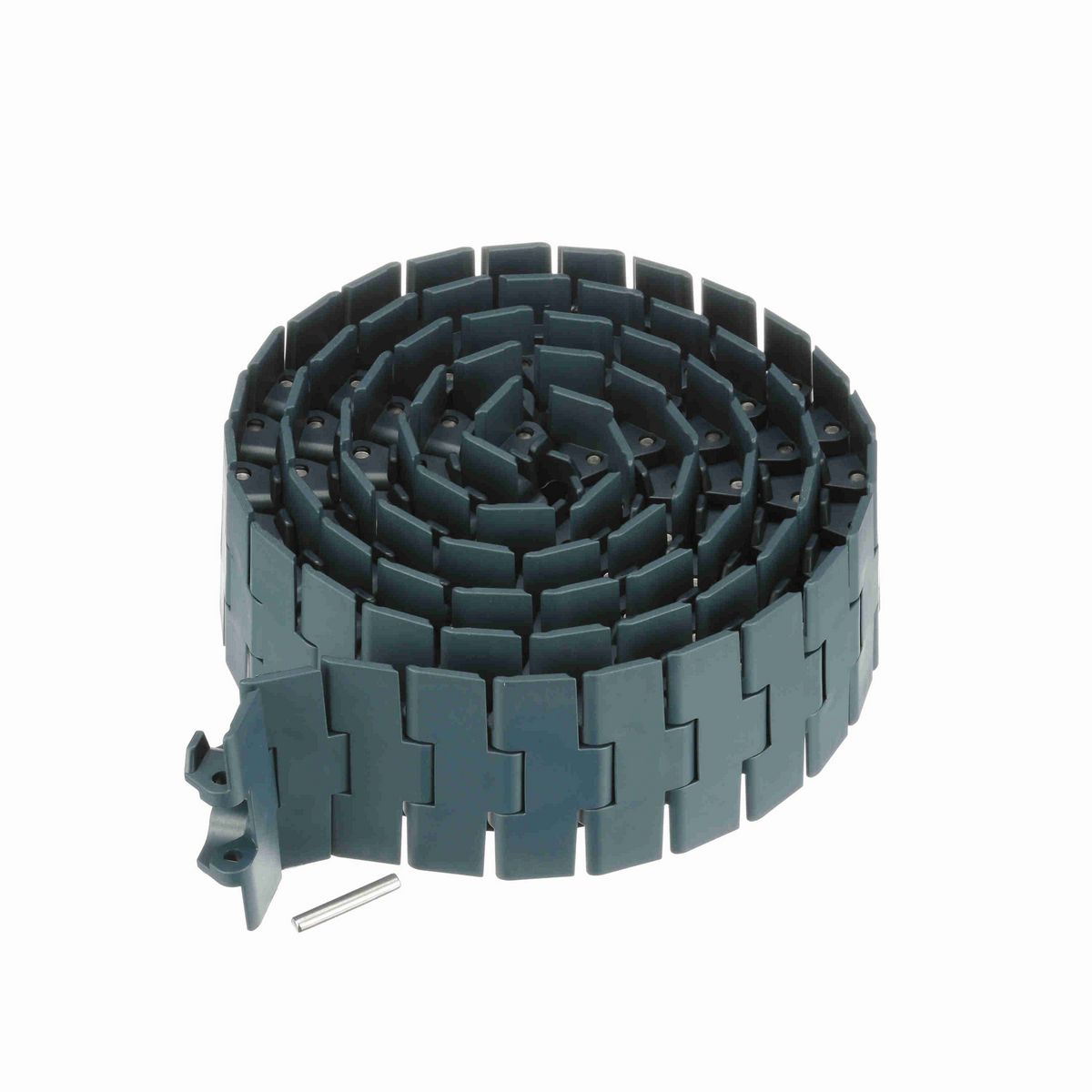 System Plast 882TAB Side-flexing Solid Top, Material: NG evo (Gray Blue), Width: 4.5in, Pitch: 1.5in - NGE882TAB-K450