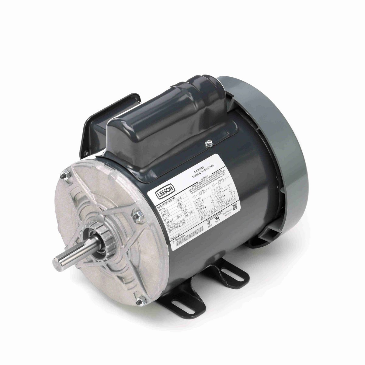 LEESON General Purpose Motor, 0.75 HP, 1 Ph, 60 Hz, 115/230 V, 1800 RPM, 56 Frame, TEFC - C269