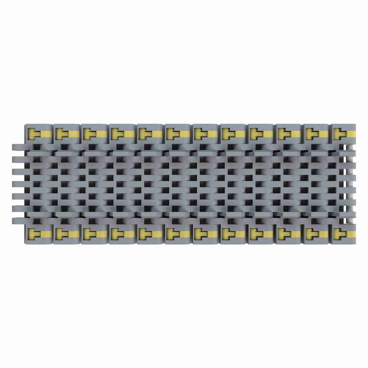 Rexnord 8505 Straight Running Solid Top, Material: Silver Platinum Series™ X, Width: 3.25in, Pitch: 0.75in - 10286182