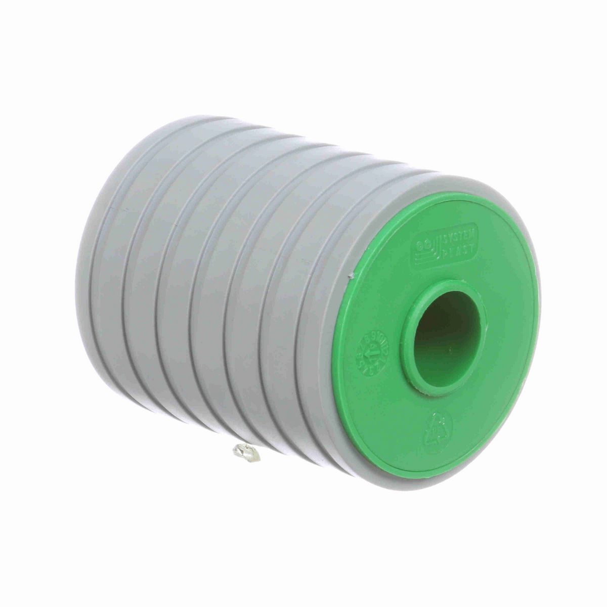 System Plast Return Roller with Rubber; OD: 67-mm, Shaft Dia: 20-mm, Length: 84.5-mm, Color: Green - RR-67B20ML85-PEG
