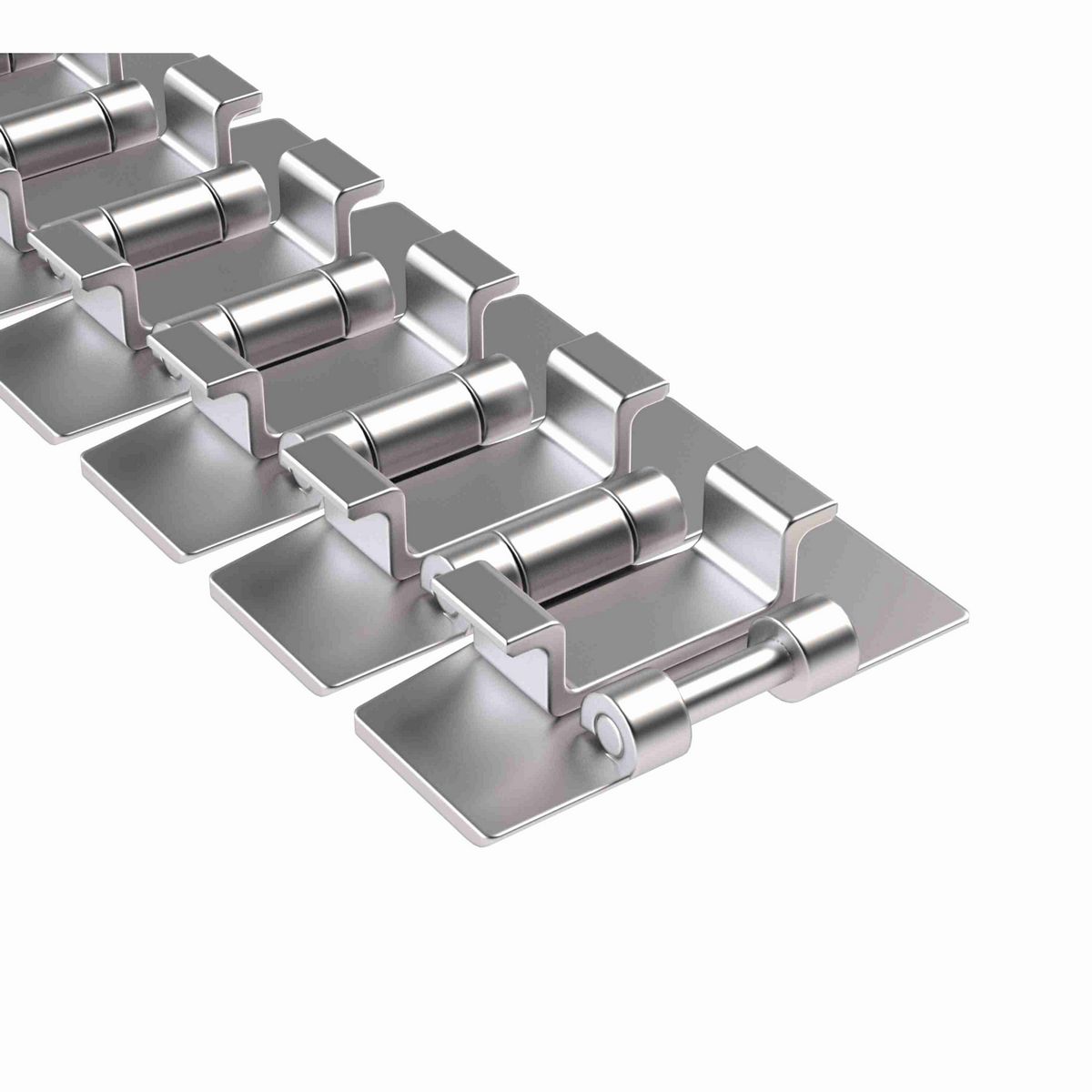 Rexnord 881TAB Side-flexing Solid Top, Material: Austenitic Stainless Steel, Width: 3.25in, Pitch: 1.5in - 765.31.31