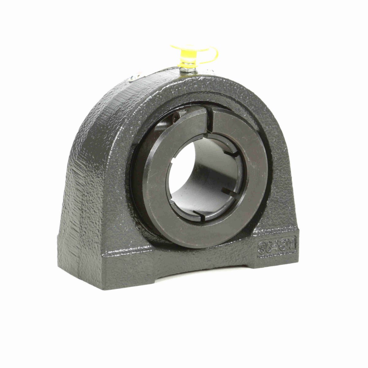 Sealmaster Mounted Cast Iron Tapped Base Pillow Block Ball Bearing - 52100 Bearing Steel, Black Oxided - Concentric Lock - TB-23TC