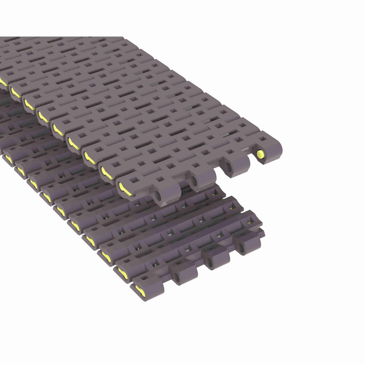 Rexnord 1506 Straight Running Flush Grid, Material: Brown High Performance, Width: 3in, Pitch: 15mm - HP1506-3
