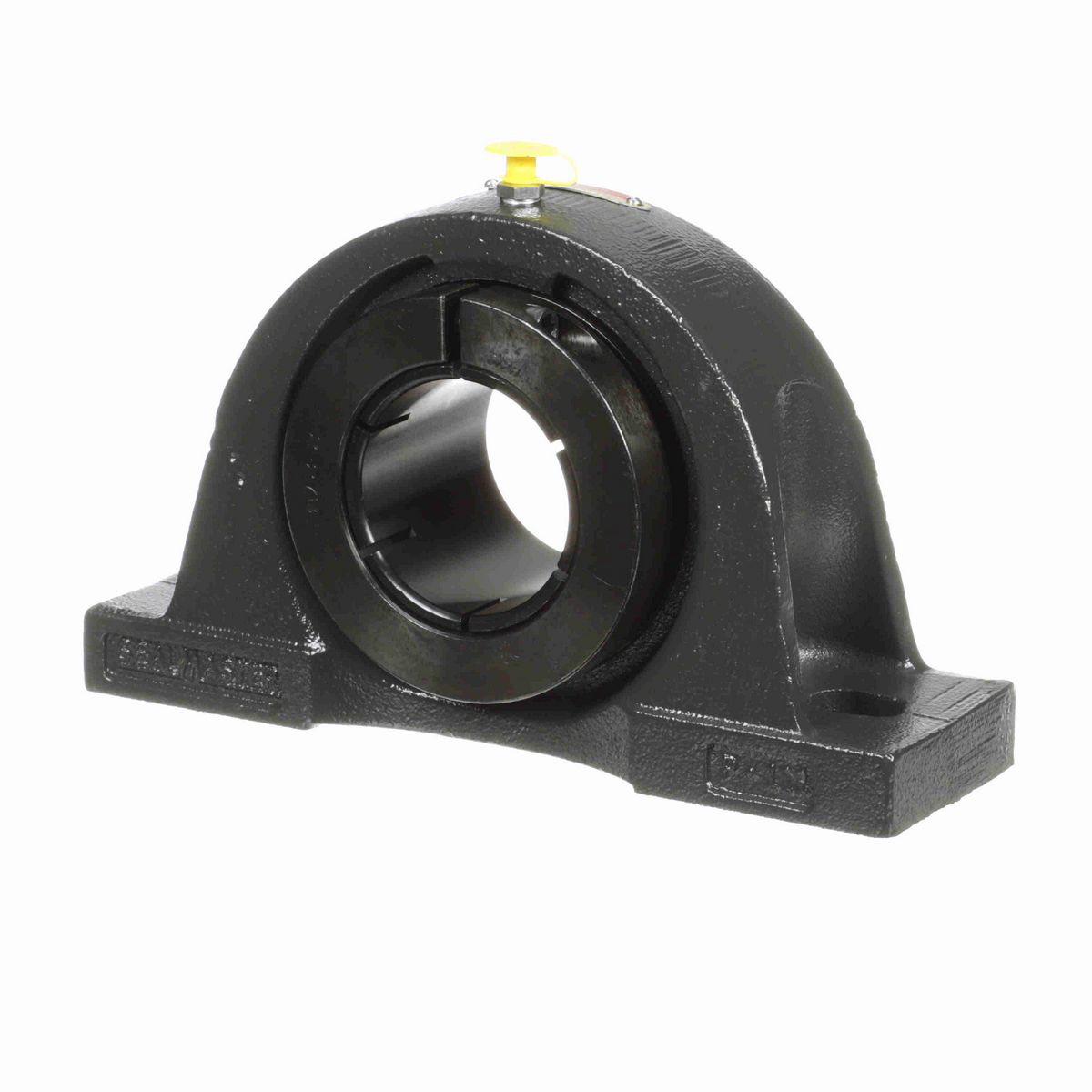 Sealmaster Mounted Cast Iron Two Bolt Pillow Block Ball Bearing - 52100 Bearing Steel, Black Oxided - Concentric Lock - NP-38T