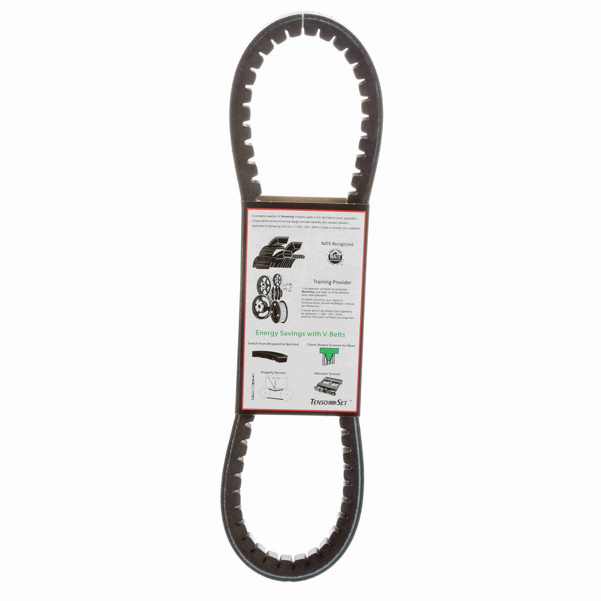 Browning EPDM Notched Belt 98% Efficient - AX22