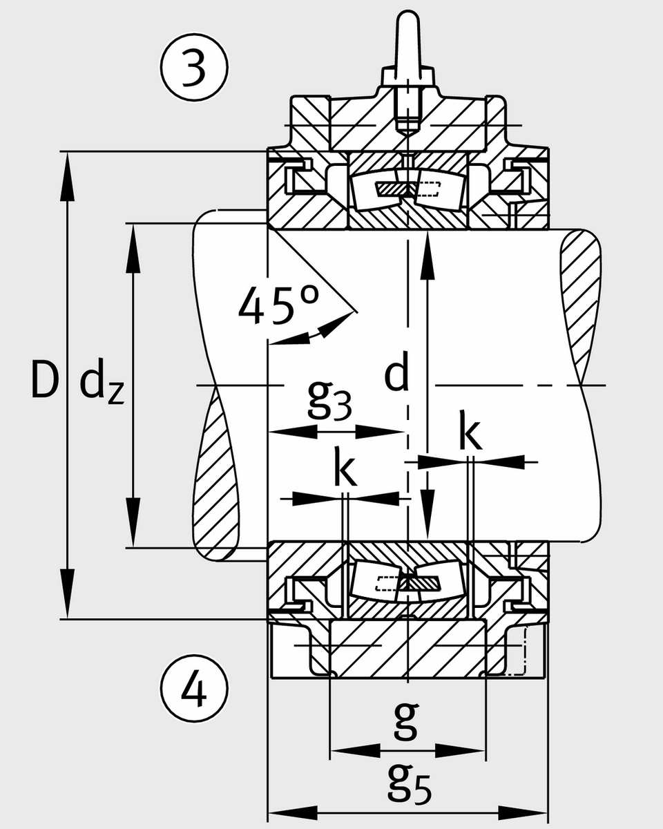 Тело корпуса FAG BND2218-Z-T-AL-D