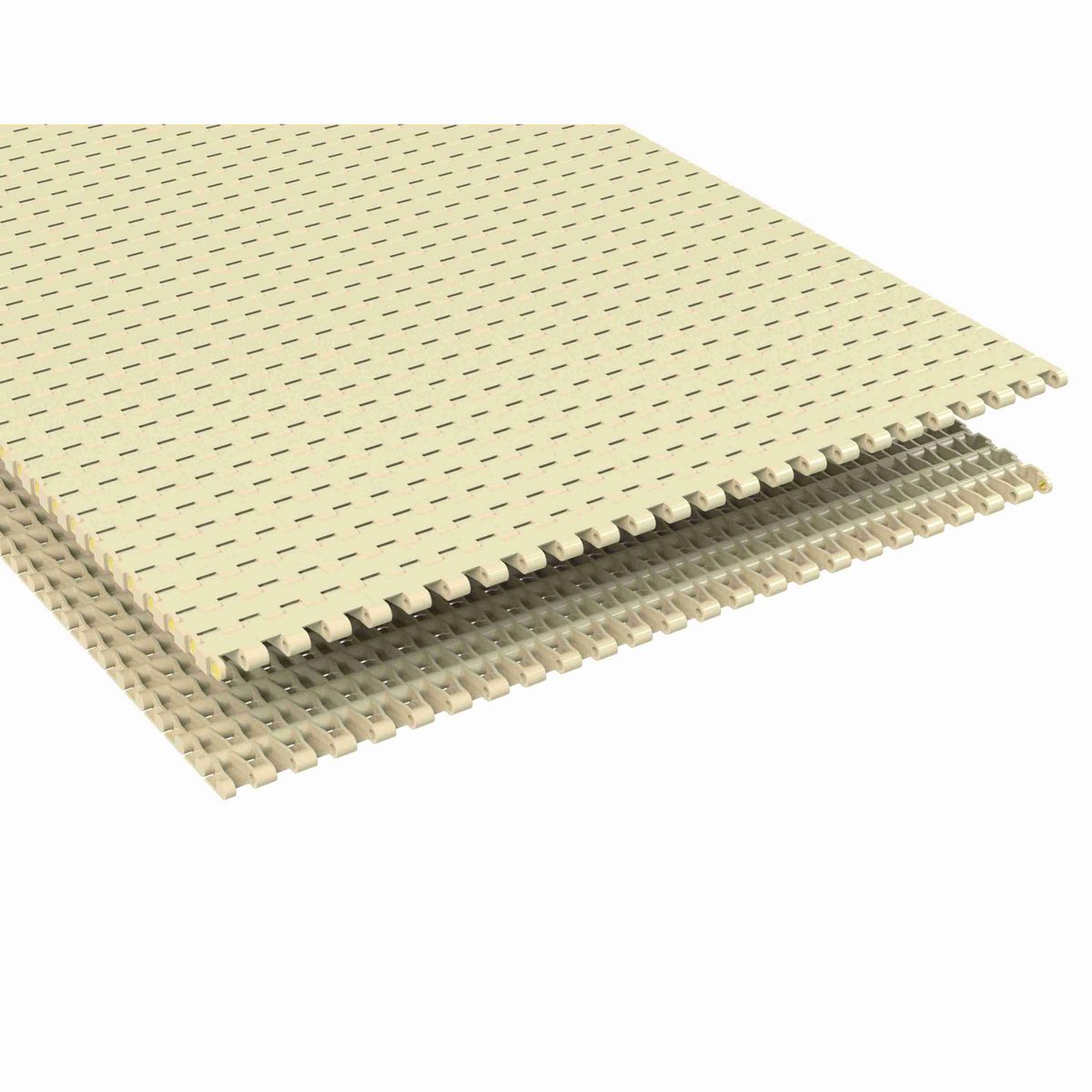 Rexnord 5935 Straight Running Solid Top, Material: Beige High Temperature, Width: 6in, Pitch: 0.75in - HT5935-6