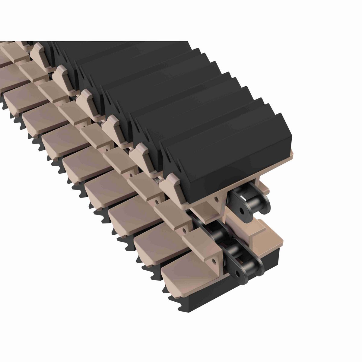 Rexnord 1873TAB SideGrip™ Side-flexing, Material: Tan Low Friction, Width: 3.75in, Pitch: 1.5in - LF1873-GJ