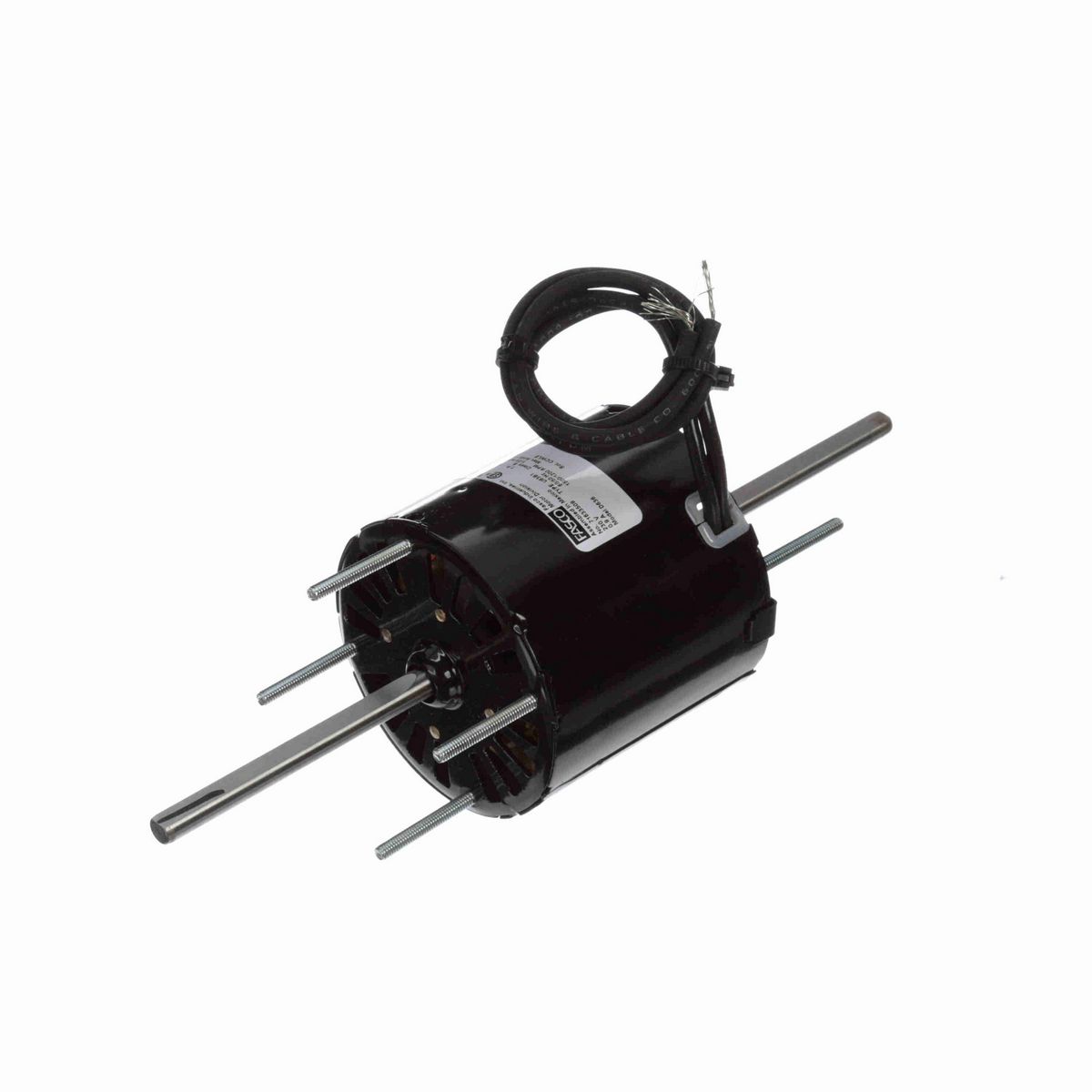 FASCO OEM Replacement Motor, 1/25 HP, 1 Ph, 60 Hz, 230 V, 1500/1200 RPM, 1 Speed, 3.3" Diameter, OAO - D636