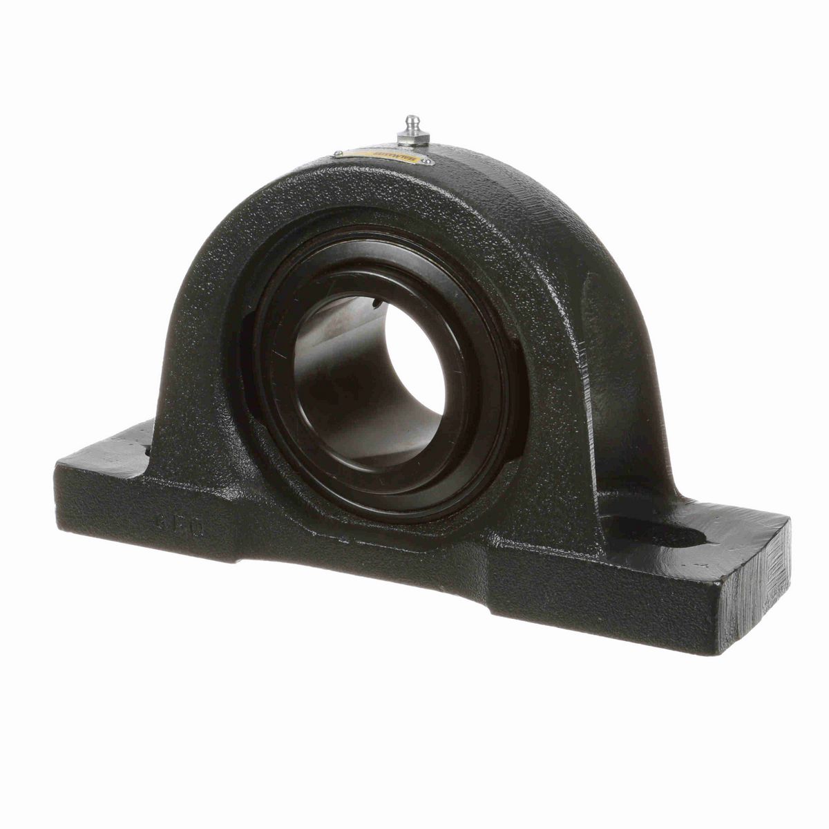 Sealmaster Mounted Cast Iron Two Bolt Pillow Block Ball Bearing - 52100 Bearing Steel, Black Oxided - Setscrew Lock - Air Handling Housing Fit, Noise Tested - MP-47 CXU