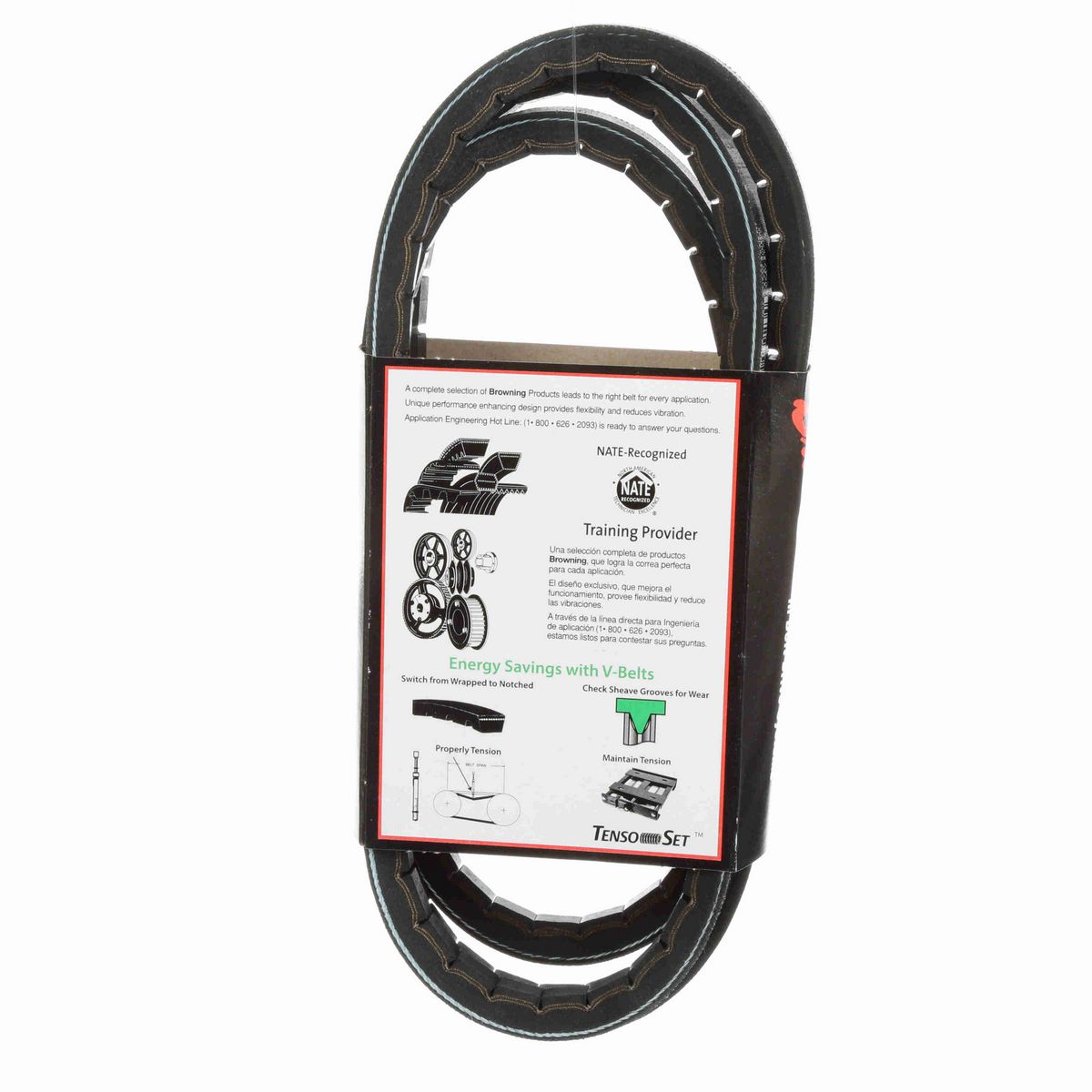 Browning EPDM Notched Belt 98% Efficient - 5VX840
