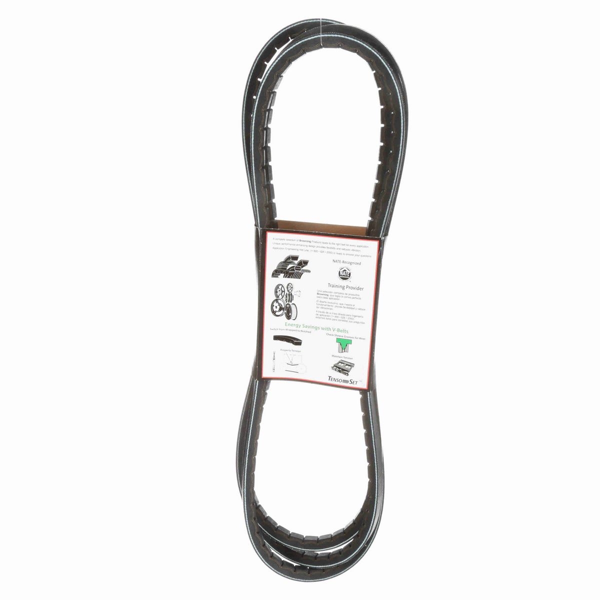 Browning EPDM Notched Belt 98% Efficient - 5VX1500