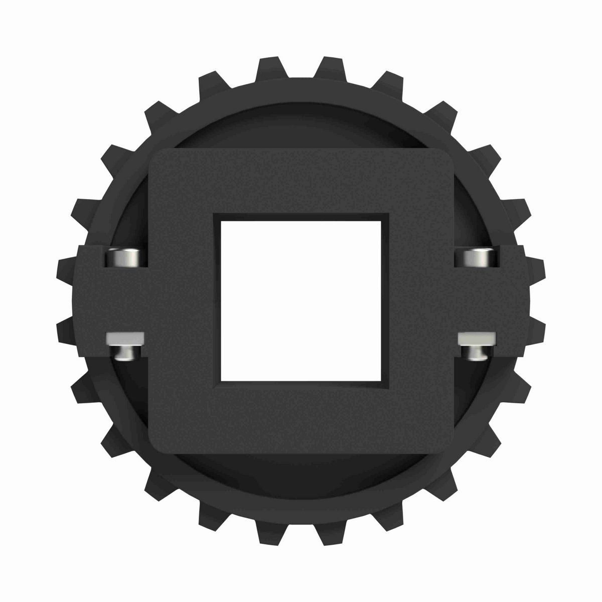 Rexnord 1500 Series Split Molded Nylon Sprocket with 24 Teeth and a 40mm Square Bore - 614-142-2