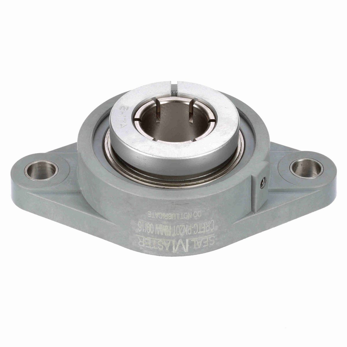 Sealmaster Mounted Composite Two Bolt Flange Ball Bearing - 52100 Bearing Steel, Phosphorus Nickel Coated - Concentric Lock - Corrosion Resistant - Reduced Maintenance - Lubed for Life - CRFTC-PN20T RMW