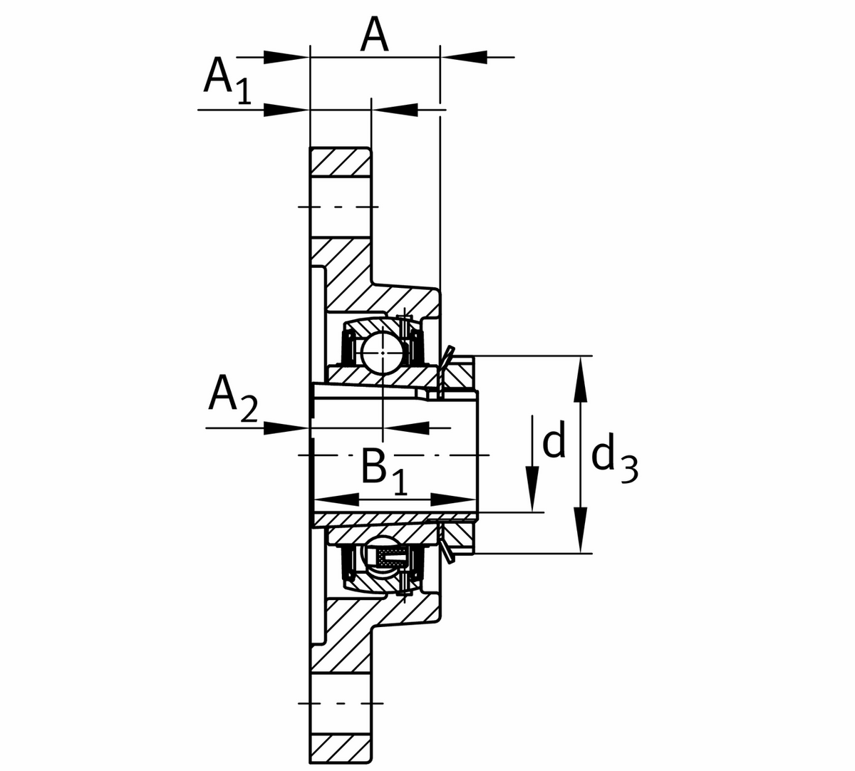 Фланцевый корпус FAG UKFL210