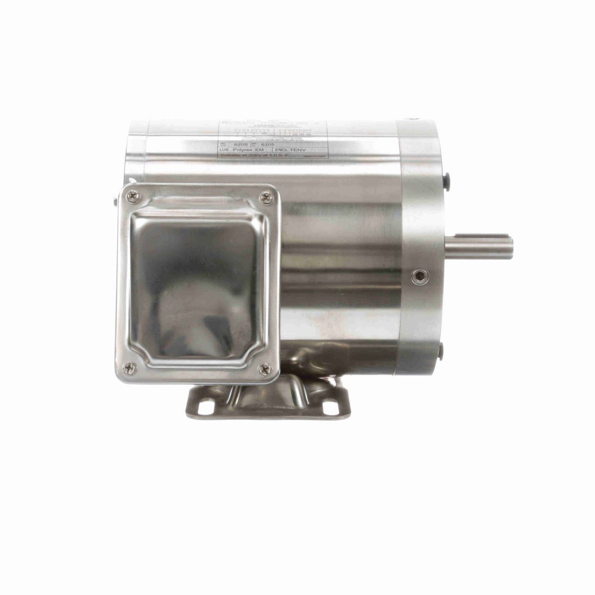 LEESON SST Duck™ General Purpose Motor, 0.75 & 0.50 HP, 3 Ph, 60 & 50 Hz, 230/460 & 190/380 V, 1800 & 1500 RPM, 56C Frame, TENV - 191207.00