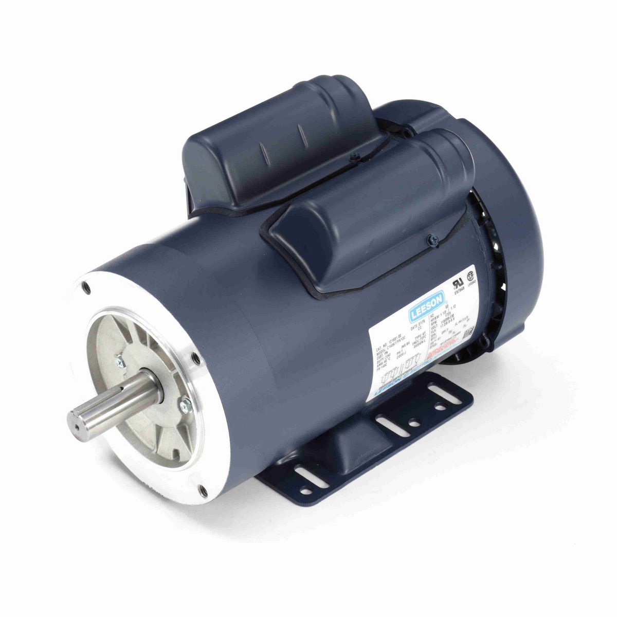 LEESON General Purpose Motor, 1.50 HP, 1 Ph, 60 Hz, 115/230 V, 1800 RPM, 145TC Frame, TEFC - 121681.00
