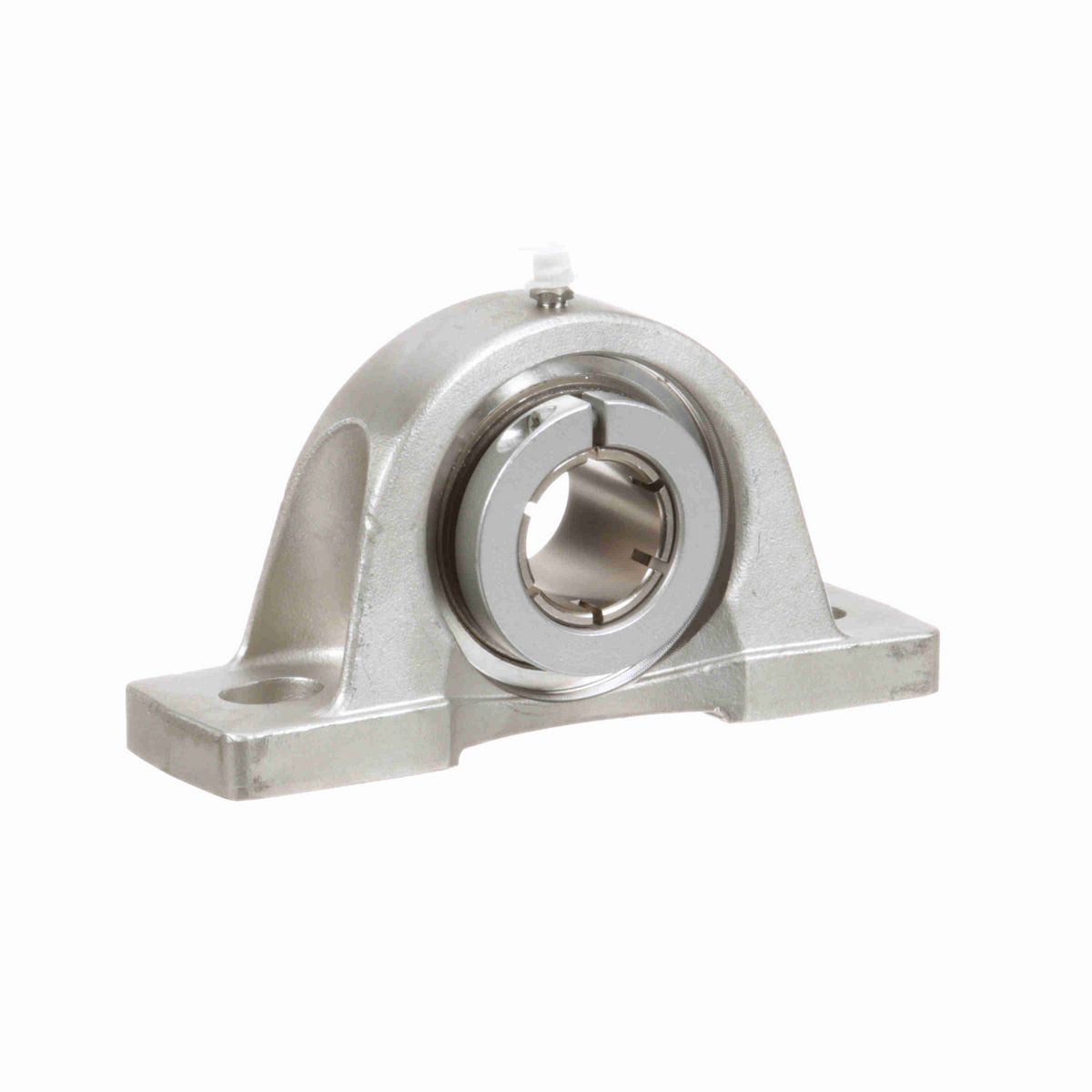 Sealmaster Mounted Stainless Steel Two Bolt Pillow Block Ball Bearing - 52100 Bearing Steel, Phosphorus Nickel Coated - Concentric Lock - Corrosion Resistant - CRPS-PN19T