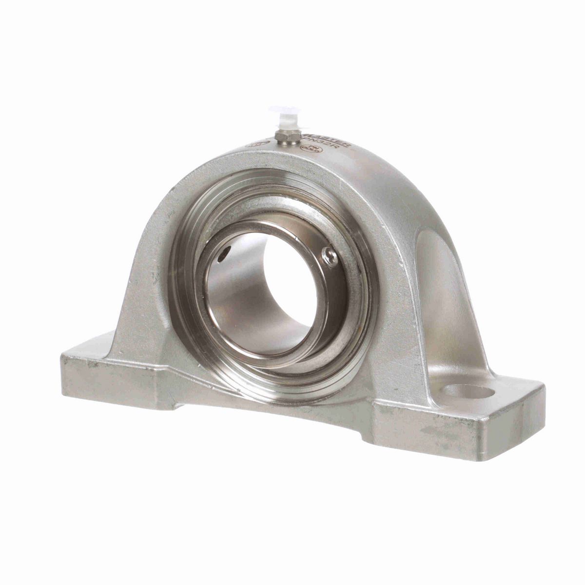 Sealmaster Mounted Stainless Steel Two Bolt Pillow Block Ball Bearing - 52100 Bearing Steel, Phosphorus Nickel Coated - Setscrew Lock - Corrosion Resistant - CRPS-PN32R