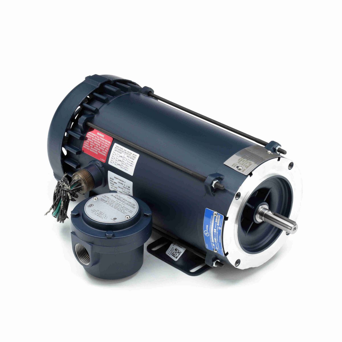 LEESON Explosion Proof Motor, 2 & 2 HP, 3 Ph, 60 & 50 Hz, 230/460 & 200/400 V, 3600 & 3000 RPM, 56C Frame, EPFC - 119442.00