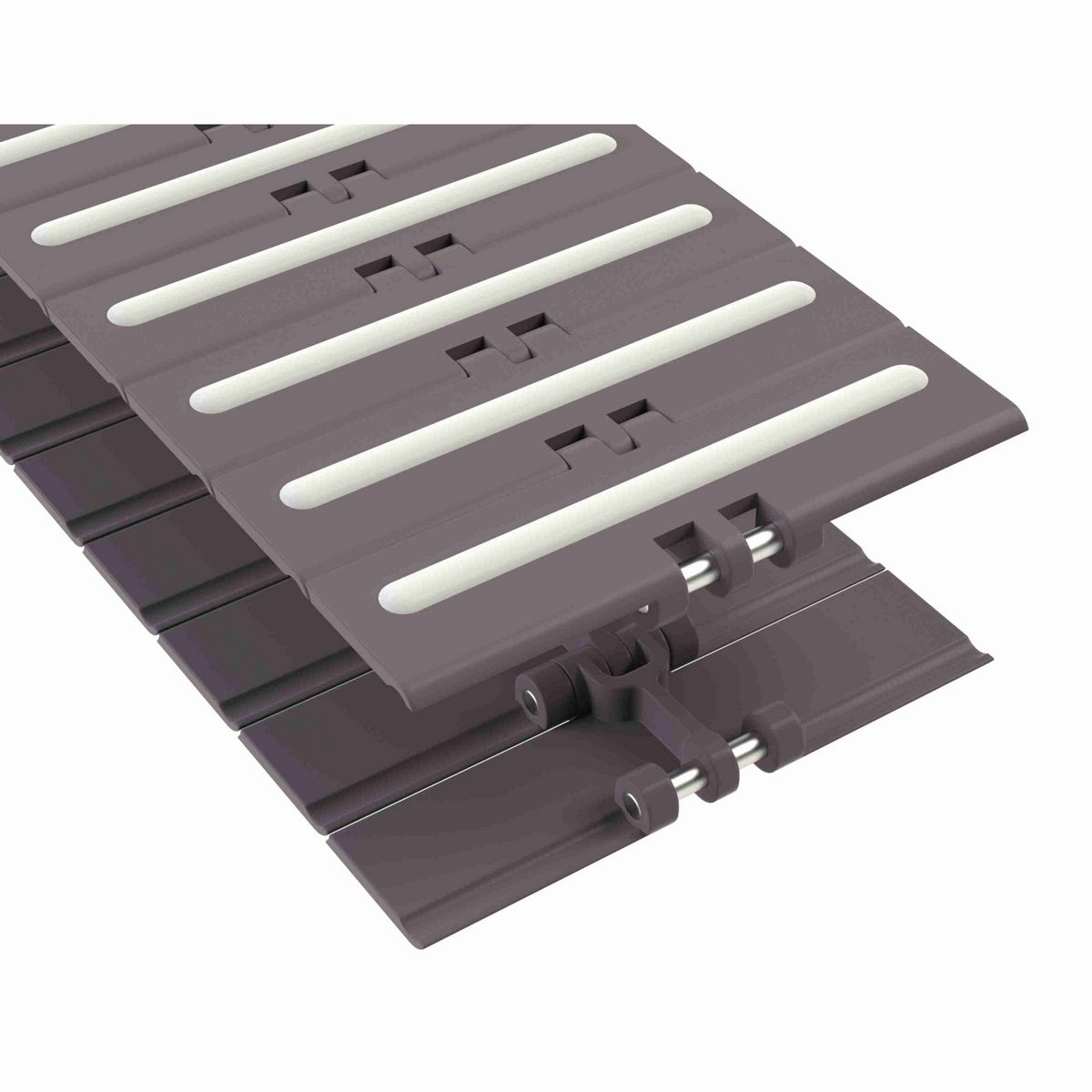 Rexnord 820 RubberTop Straight Running RubberTop®, Material: Brown High Performance, Width: 6in, Pitch: 1.5in - 81416213